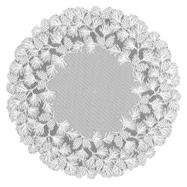 Heritage Lace Woodland 48 in. Round Topper - Ecru WL-4800E - main